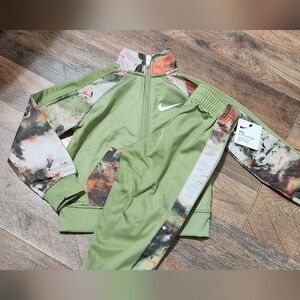 Nike Olive and Camouflage Track Jacket